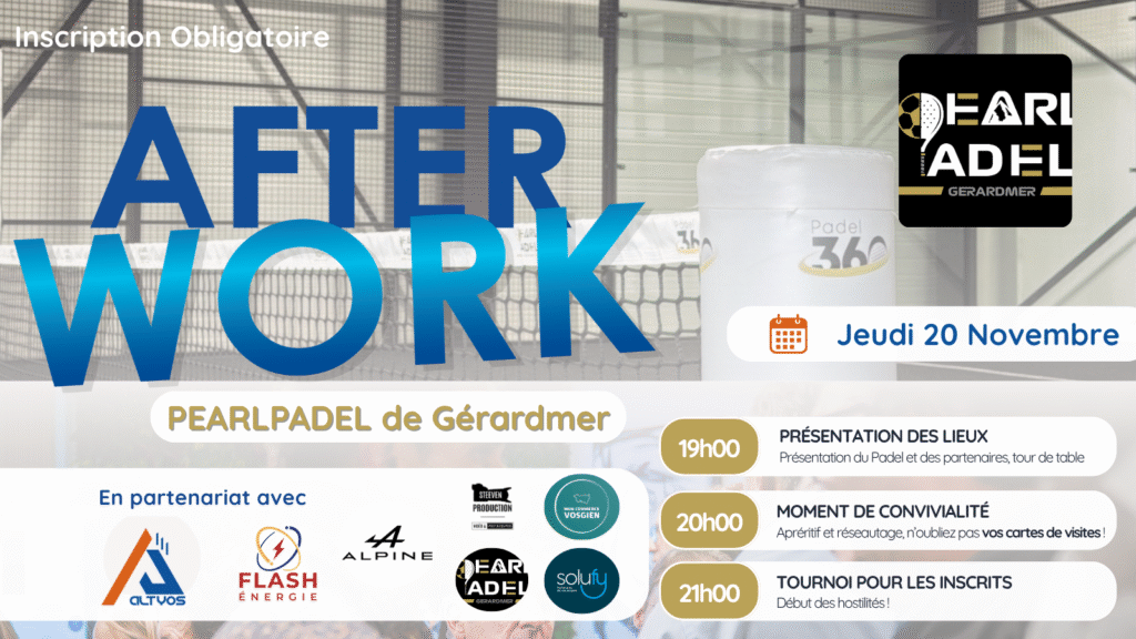 Afterwork Pearl Padel x Altyos 20/11/2025